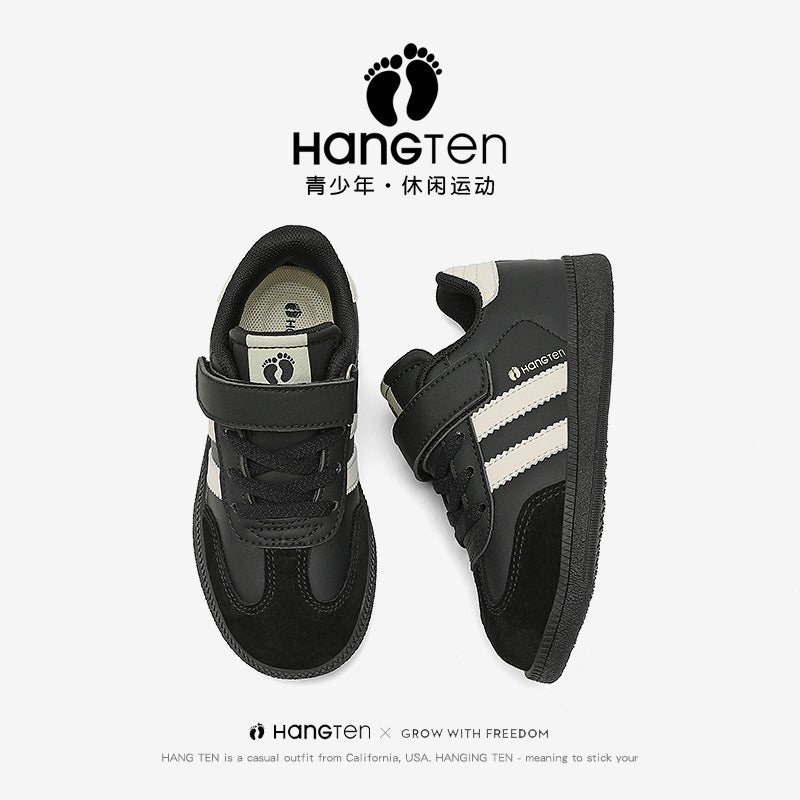 Hangten/Jubilant Boys Moral Training Shoes Black Sneaker Children'S Board Shoes Casual Soft Bottom Children'S Shoes - Image 3
