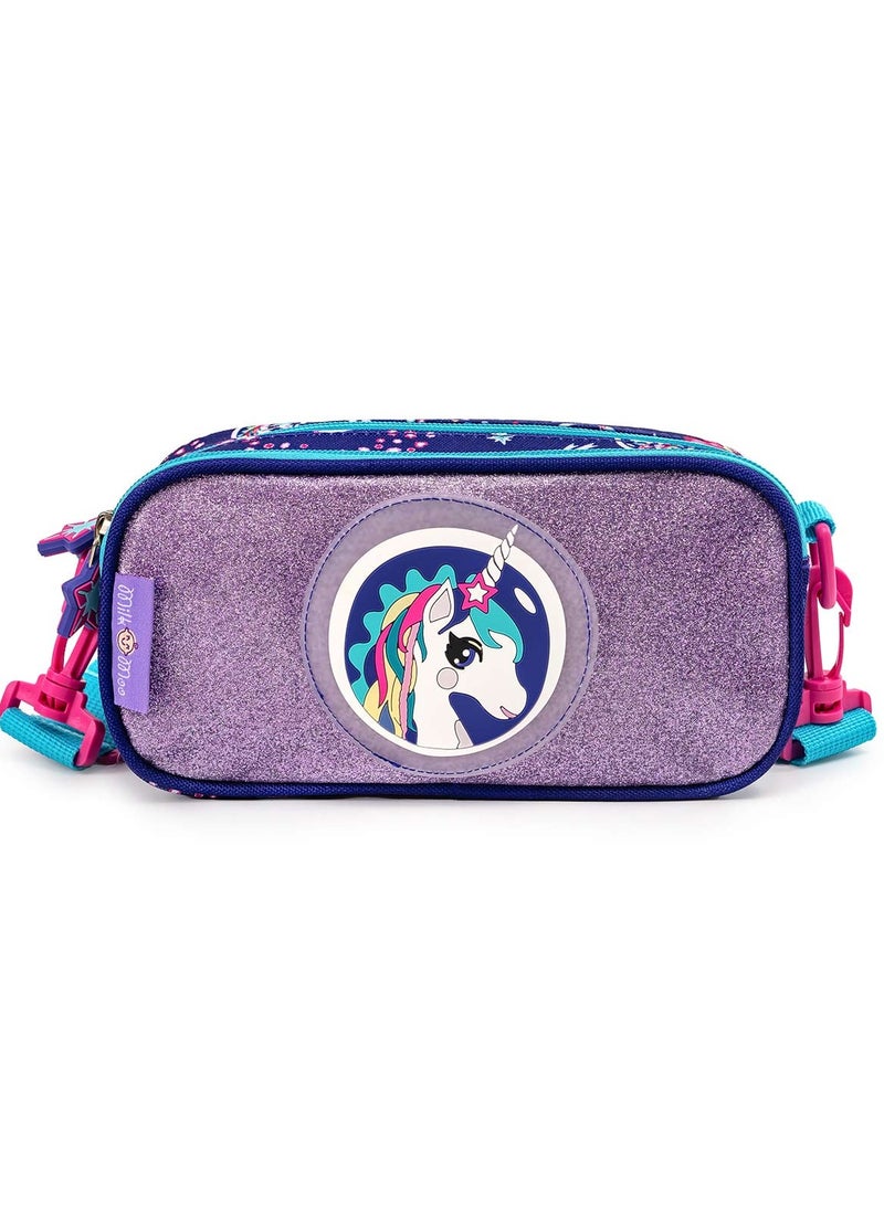 Milk & Moo Kids School Bundle - Backpack Thermal Water Bottle and Pencil Pouch, Ergonomic School Bag, 420ml Steel Water Bottle, Pencil Case with adjustable strap - Image 5