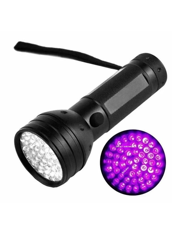 51 LED UV Flashlight Purple/Black 56*35*147MM- UV Flashlight Black Light, Dry Stains, Bed Bug, Resin Curing, Scorpions Finder - Image 1