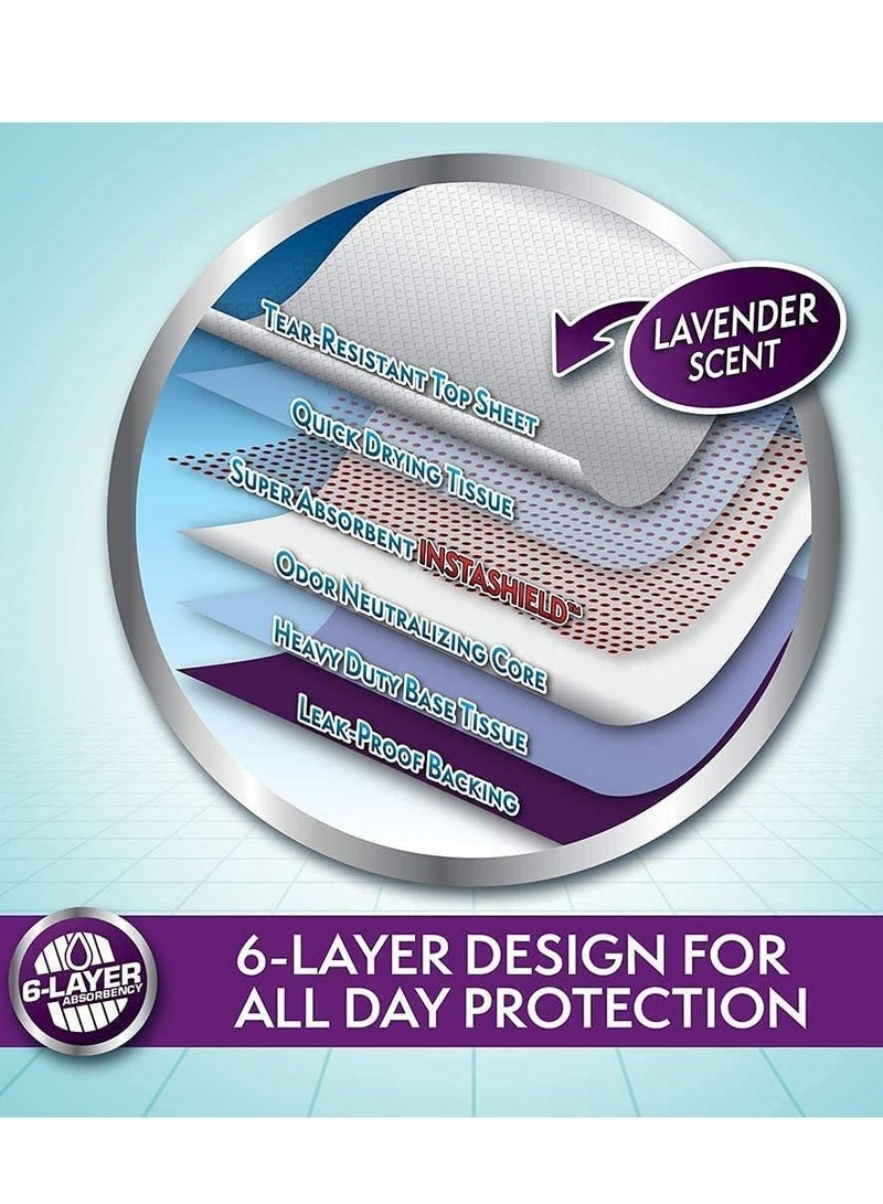 Simple Solution 50Pc All Day 6 Layer Premium Dog And Puppy Training Pads 58X60cm - Image 2