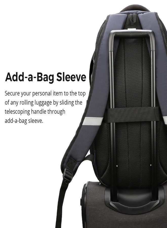 swissdigital Business Travel Laptop Backpack-for Man and Woman with Smart USB Charging Port Fits 15.6 inches laptops, Blue, Blue Camo, Standard, Travel - Image 4