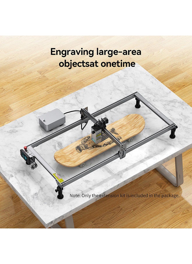 X20 PRO Laser Engraving Machine Engraving Area Y-axis Extension Kit Expand to 850x400mm Suitable for S20 Pro/ X20 Pro / A20 Pro Engraving Machine with High Precision High Stability