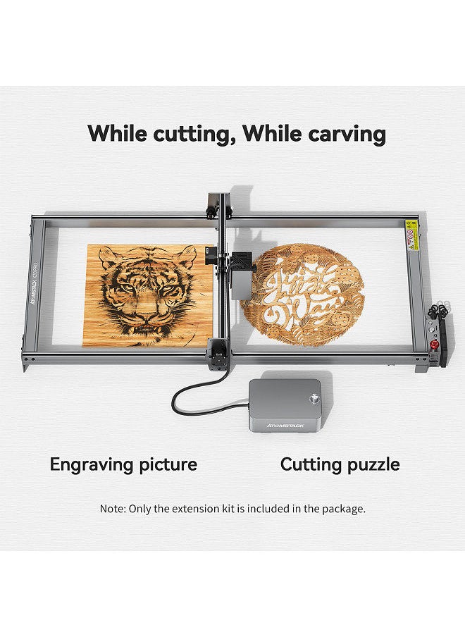 X20 PRO Laser Engraving Machine Engraving Area Y-axis Extension Kit Expand to 850x400mm Suitable for S20 Pro/ X20 Pro / A20 Pro Engraving Machine with High Precision High Stability