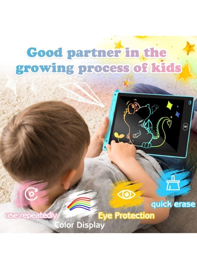 2 حزمة الكتابة اللوحية LCD ، لوحة Doodle Scribbler Pad 8.5 بوصة ملونة لوحة الرسم هدية التعلم للأطفال ، ألعاب تعليمية لمدة 3-6 سنوات من العمر الأولاد والبنات - Image 4