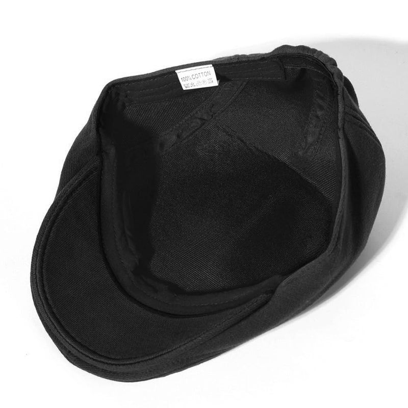 Xinveen Men's Newsboy Hat Adjustable Beret Ivy Cap Irish Cabbie Driving Hunting Hats Black - Image 4