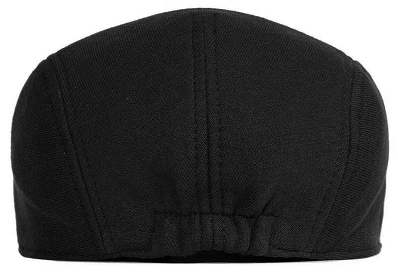 Xinveen Men's Newsboy Hat Adjustable Beret Ivy Cap Irish Cabbie Driving Hunting Hats Black - Image 5