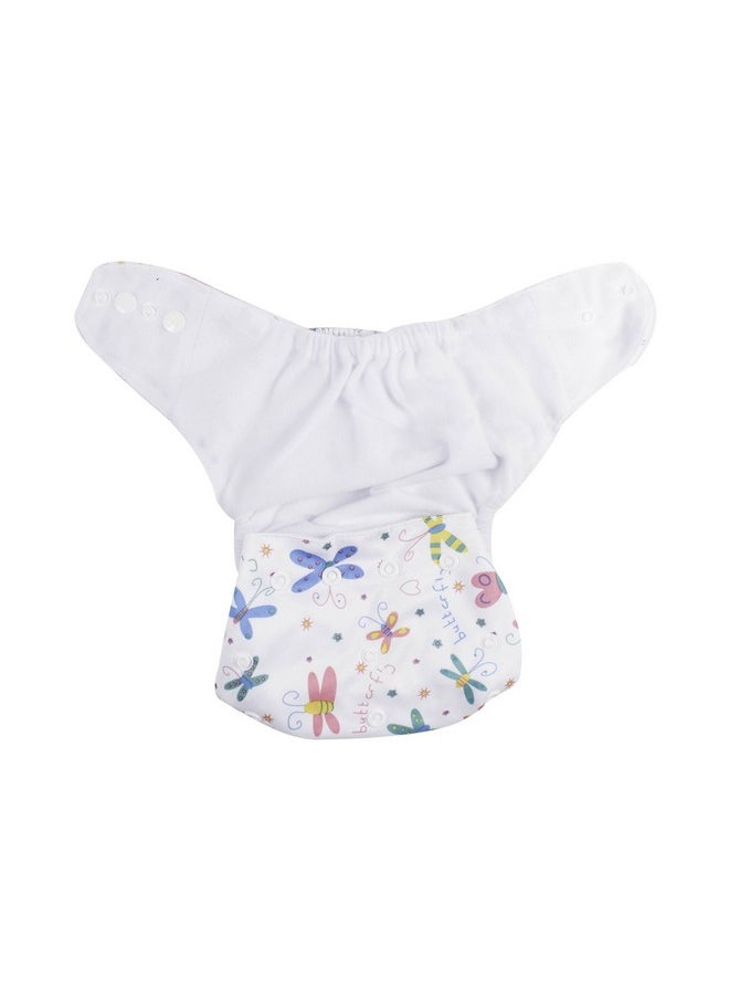 Ole Baby Ole Baby Printed Cloth Diaper REUSABLE Nappy Organic Fabric Anti Bacterial Washable,Waterproof Premium Adjustable Small/Medium/Large Reusable Cloth Diaper With 1 Organic Cotton Insert Lining 0-2 Years  - Image 2