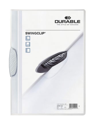 File Folder 30 A4 Transparent | Secure A4 Document Protection with Elliptical Pivot Clip, Flexible Polypropylene, 30-Sheet Capacity — SWINGCLIP® - view 2