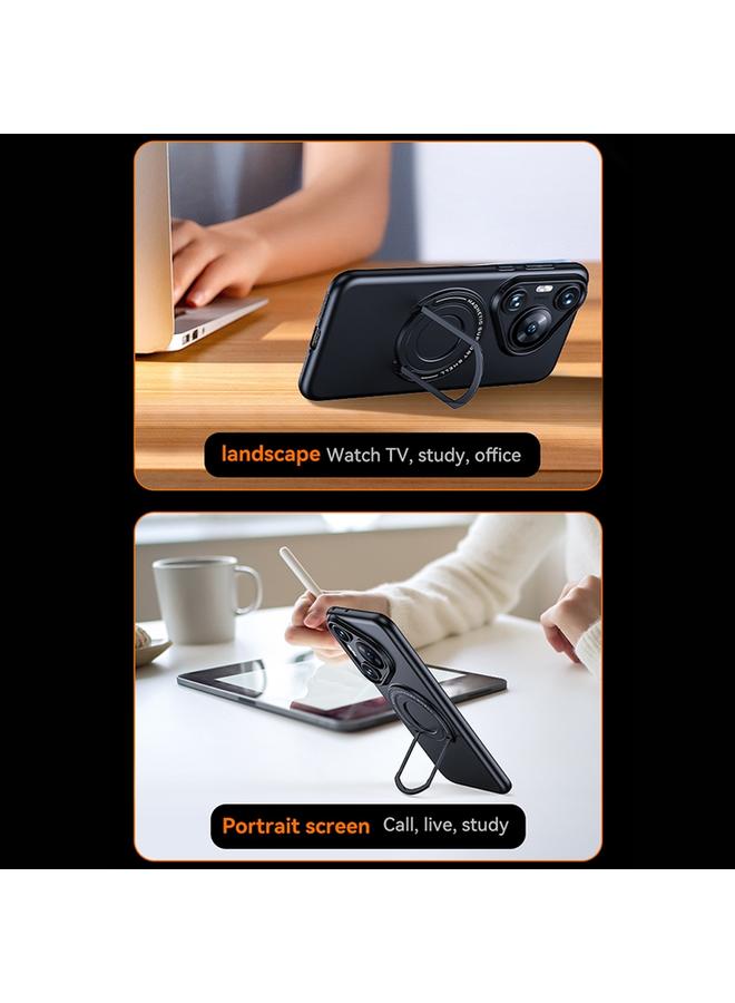 S-TOP Case For Huawei Pura 70 Frosted MagSafe Magnetic Ring Holder PC Phone Case - Image 5
