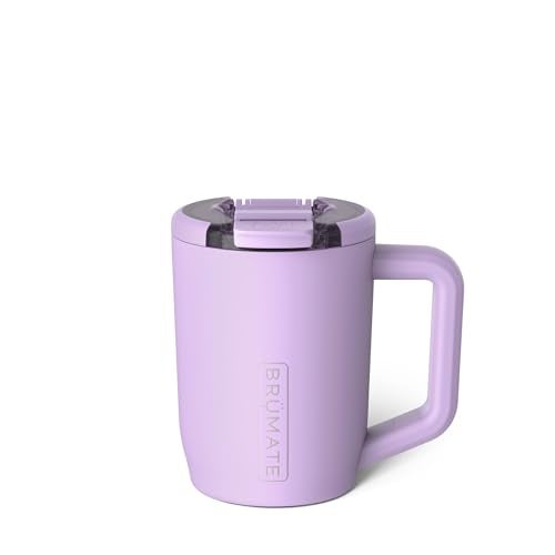BrMate Mv  15oz 100 Leak Proof Insulated Coffee Mug with Handle  Lid  Stainless Steel Coffee Travel Mug  Double Walled Coffee Cup Lavender