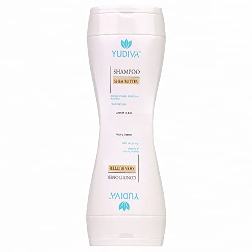 YUDIVA 2 Products in 1 Bottle, Shea Butter Shampoo & Conditioner Set, with travel bag, fits all hair types, 15.2 Fl oz - Image 3