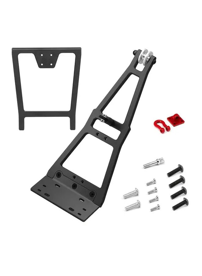 Silver Aluminum Alloy Off Road Recovery Trailer Arm for TRX4 SCX10 LCG Climbing Vehicle DIY Towing Bracket No Battery Required - Image 1