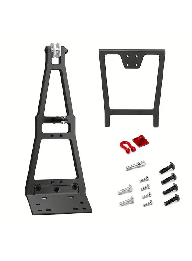 Silver Aluminum Alloy Off Road Recovery Trailer Arm for TRX4 SCX10 LCG Climbing Vehicle DIY Towing Bracket No Battery Required - Image 4