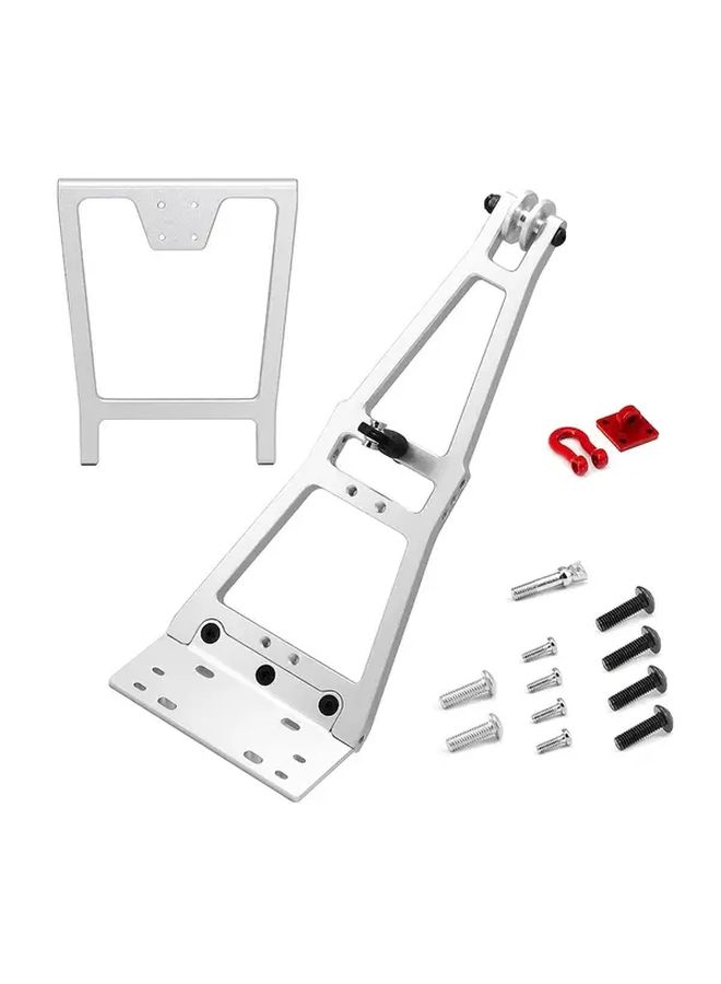 Silver Aluminum Alloy Off Road Recovery Trailer Arm for TRX4 SCX10 LCG Climbing Vehicle DIY Towing Bracket No Battery Required - Image 3