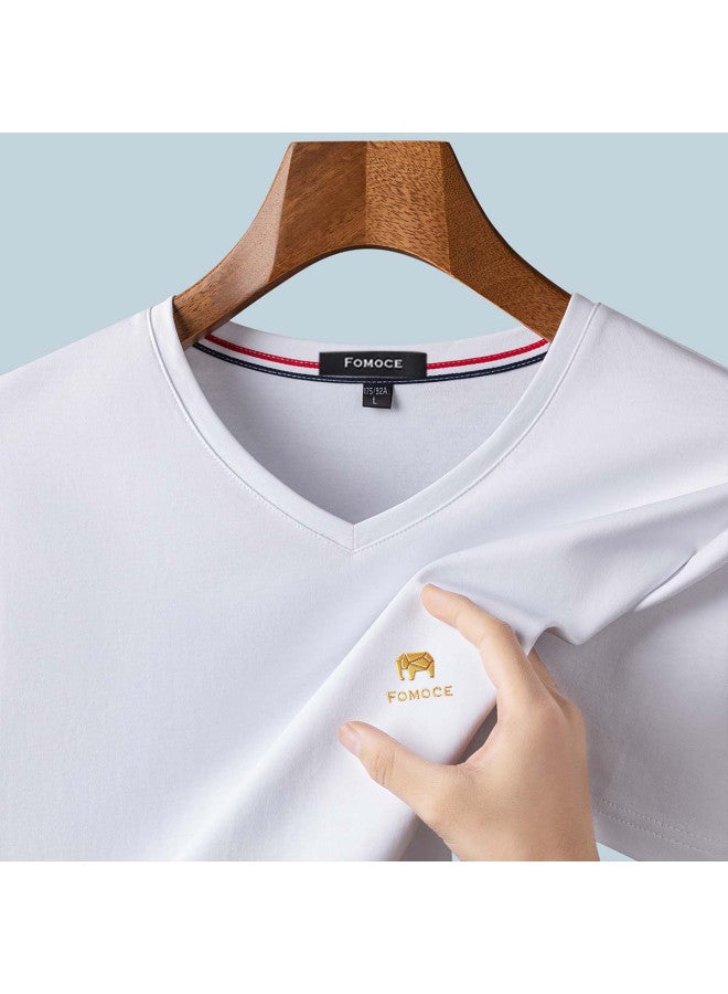 Fomoce fashion Casual T-shirt Summer Minimalist Versatile Short Sleeve Men's - Image 3