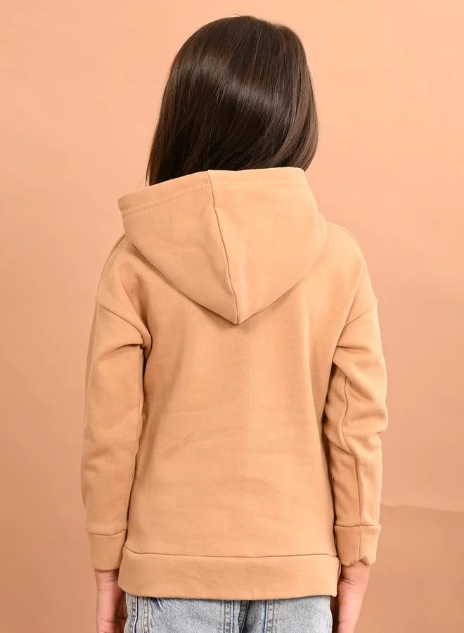LILPICKS Asymmetric Button Detail Hoodie by Styli