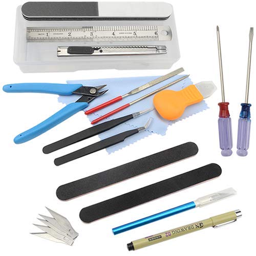 BXQINLENX Professional 22 PCS Gundam Modeler Basic Tools Craft Set for Car Model Assemble Building - Image 1