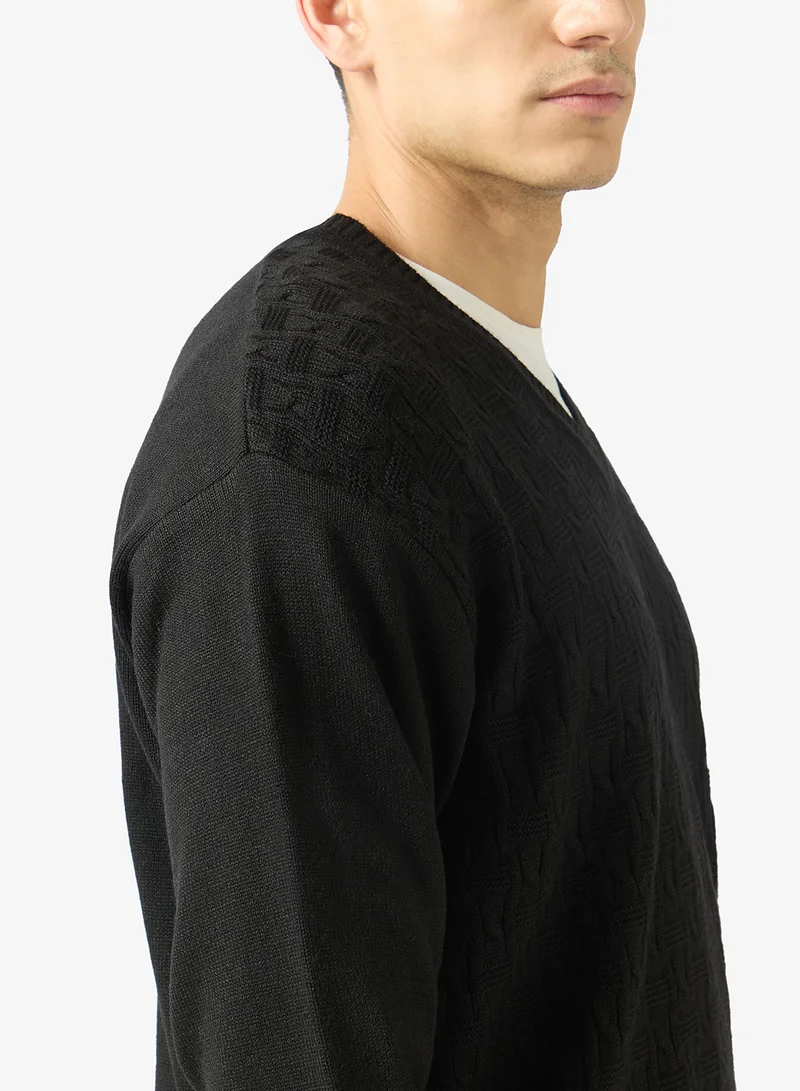 Robert Wood  Casual V Neck Pullover Sweater for Men | Best Price UAE