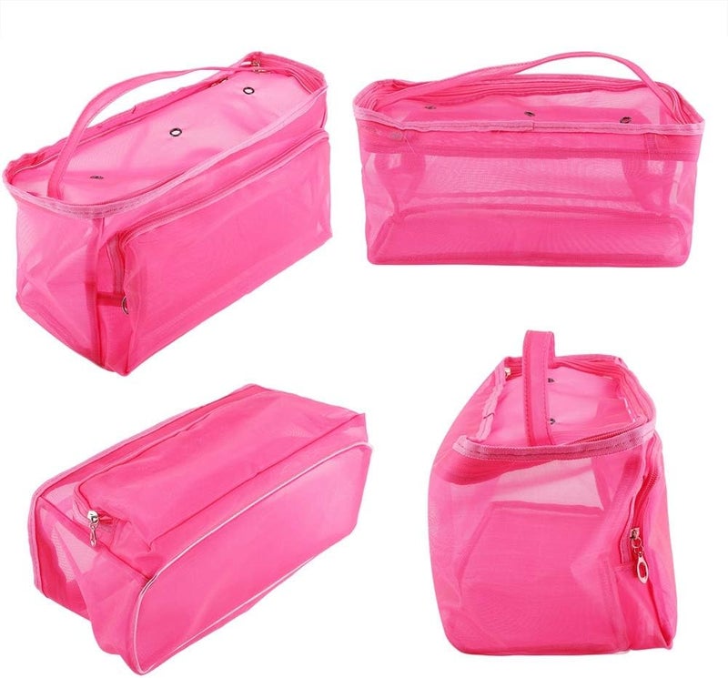 AUDBUA Knitting Bag Yarn Storage/Portable Tote Crochet 3 Holes Storage Bags to Protect Yarn Prevent Tangling(Rose Red) - Image 4