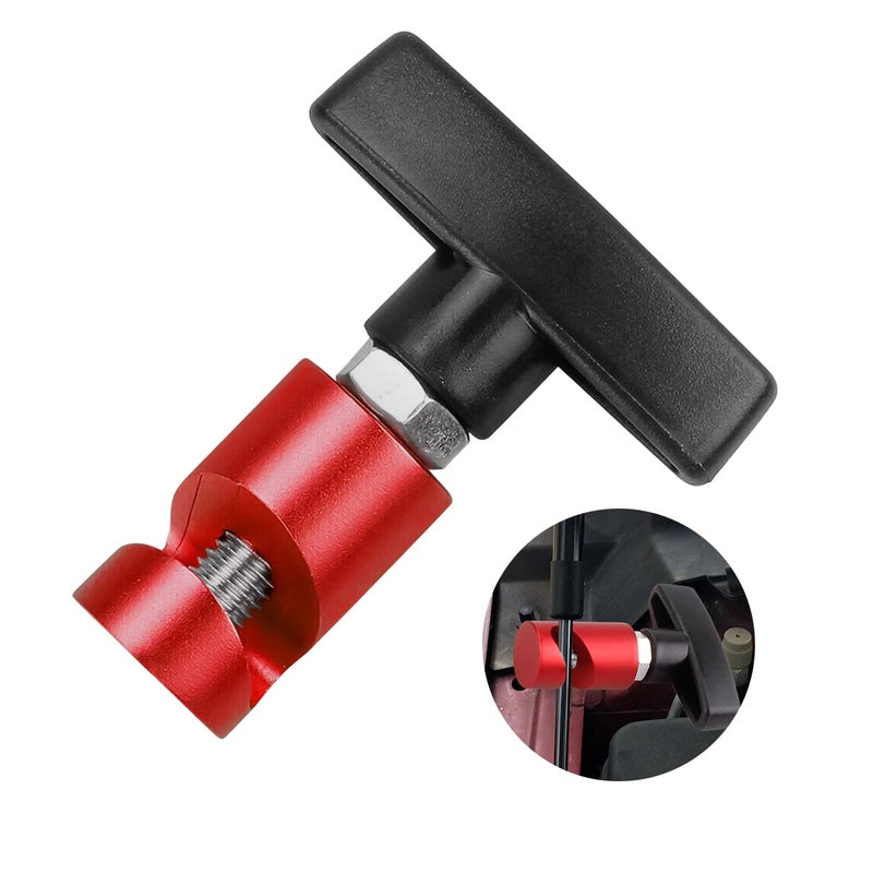 zipelo Lift Support Clamp Hood Strut Fixing Clamps with Brass Core Shock Prop Strut Stopper Retainer for Car Hood Spark Plug Gap Gauge Tool Universal Automotive Accessories Red