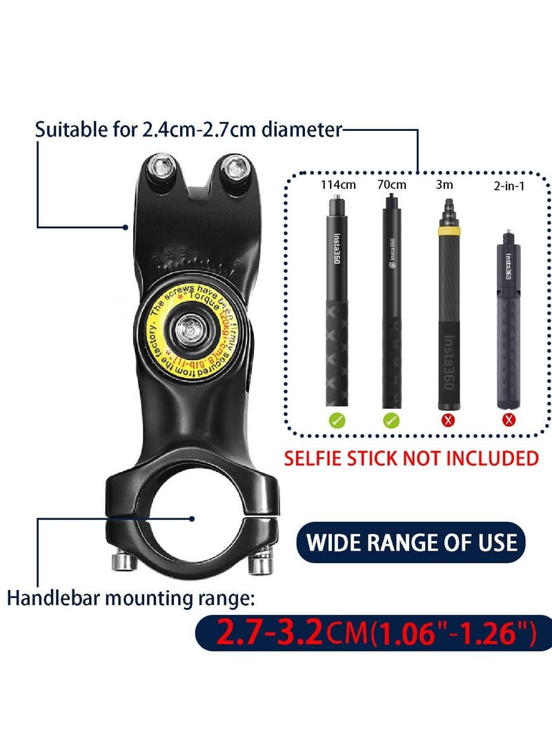Third Person Perspective Motorcycle Bike Handlebar Mount Selfie Stick Pole for Gopro Insta360 X4 X3 Action Camera Clamp Monopod Stand 11-44.7 Inch  - Image 3