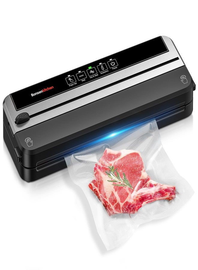 Bonsenkitchen Vacuum Sealer for Food, Multi-functional & Compact Vacuum Sealer - Image 1