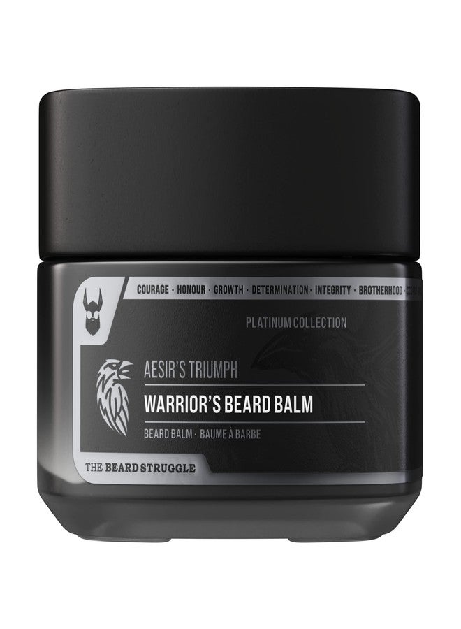 The Beard Struggle Warrior’s Beard Balm - Platinum Collection, Aesir's Triumph - Non-Greasy Low-Hold Formula, Luxurious Cologne-Grade Fragrances 100% Natural and Plant-Based Ingredients - 50g - Image 1