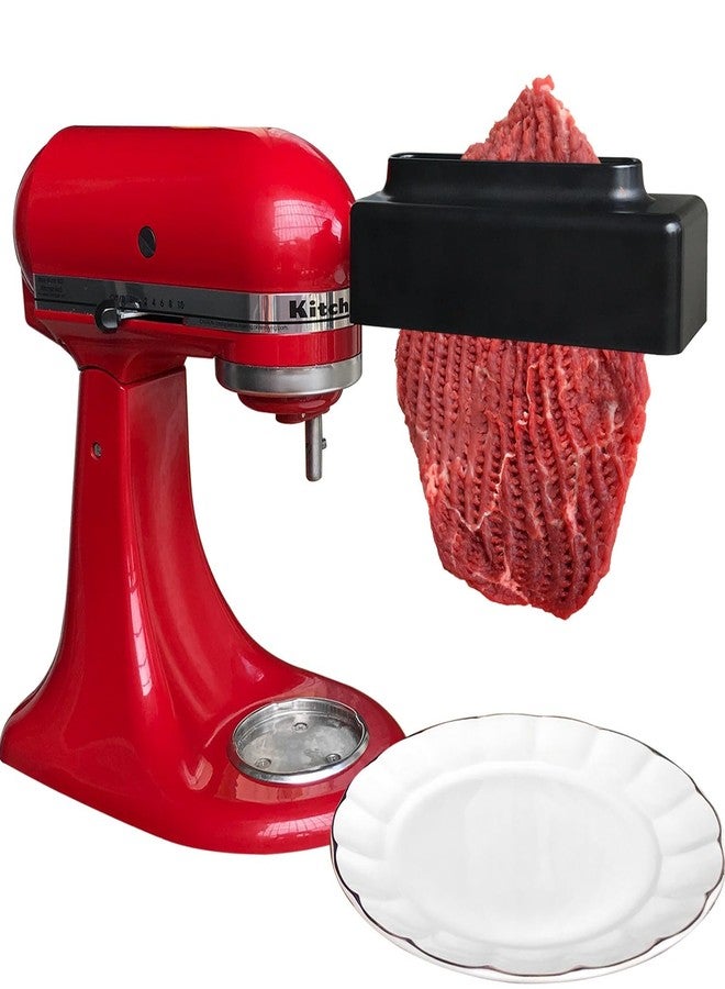 ABTER 【PLUS】Meat Tenderizer for All KitchenAid Household Stand Mixers- Mixers Accesssories Attachment with Stainless Steel Gears, Black【Improved Extended New Version】 - Image 1