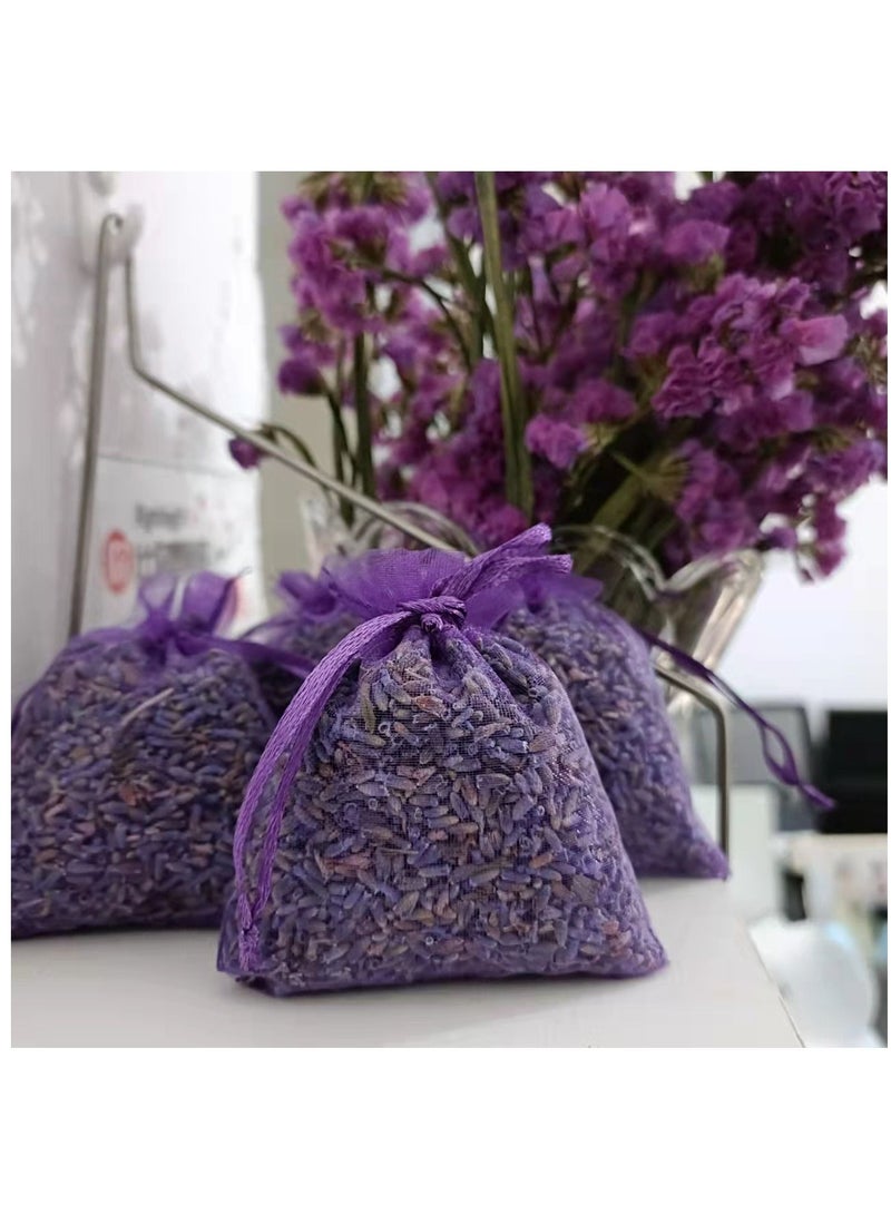 5A Lavender Sachet 10g 10pcs Natural Dried Flower Bag Scent Drawer Freshener Premium Grade Deodorizer for Drawers and Closets Home Car Fragrance Product  - Image 2