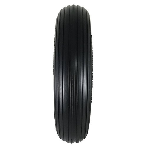 Marathon Universal Fit, Flat Free Wheelbarrow Tire and Wheel Assembly with Adapter Kit, black - Image 4