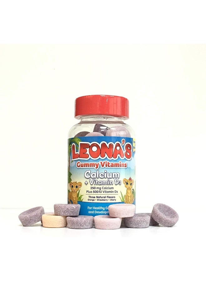 LEONAS جواهر كالسيوم/فيتامين د للأطفال 30 حبة - Image 2