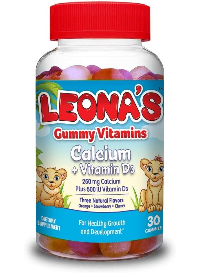LEONAS جواهر كالسيوم/فيتامين د للأطفال 30 حبة - Image 1