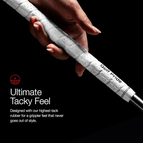 Golf Pride Tour Wrap Golf Grip - Comfortable, Durable Grip for Clubs - Classic Wrap Design with High-Tack Feel - Rubber Construction - Standard - White - Image 3