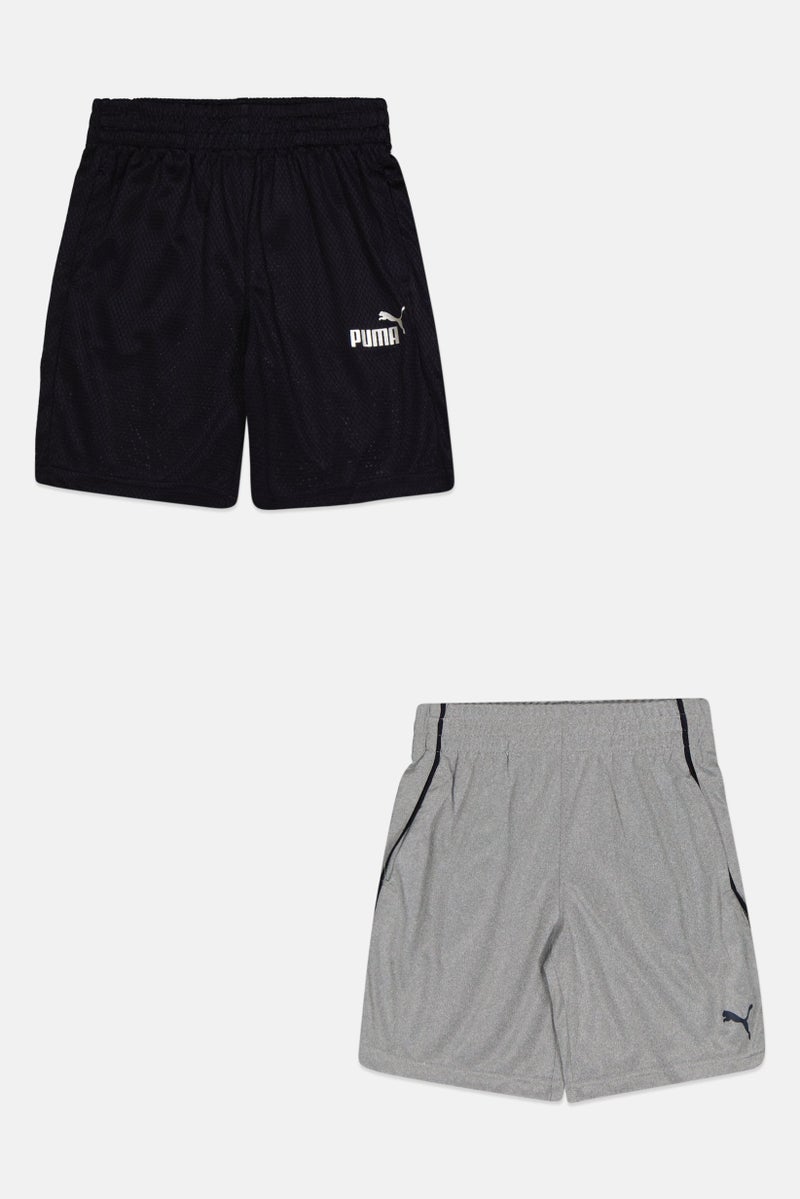 PUMA Kids Boy 2 Pieces Sportswear Fit Outdoor Shorts, Multicolor - Image 2