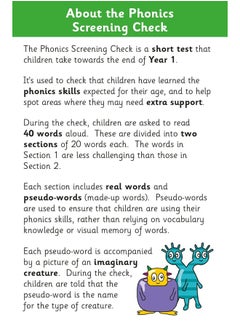 New Phonics Screening Check Flashcards - for the Year 1 test  - Image 3