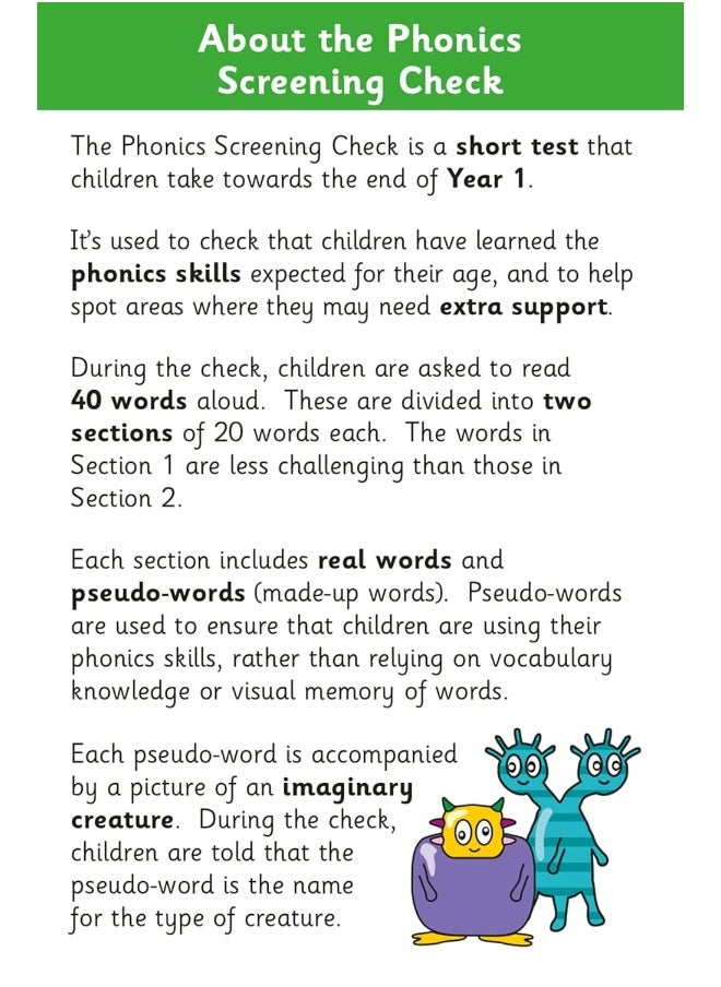 null - New Phonics Screening Check Flashcards - for the Year 1 test - Image 1