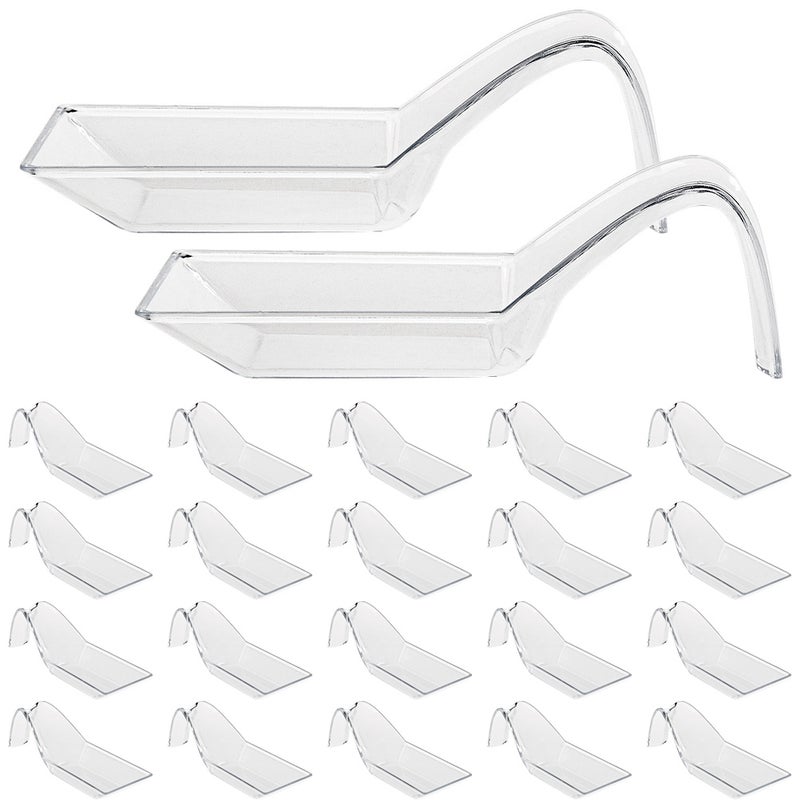 50pcs Food Service Display Tray Dessert Plate Spoon Design Plate Home Kitchen Accessories - Image 1
