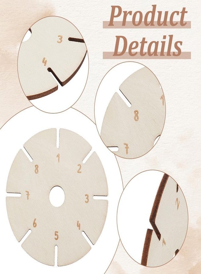 Haoser Curious Button Wooden Friendship Bracelet Maker Disc | Pine MDF Braiding Loom for DIY Jewelry & Craft | 2.7 mm Thick Round Thread Weaving Tool for Kids & Adults (Set of 4) - Image 2