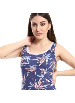 REDCOTTON Patterned Nightgown with Side Slit - Mauve  - Image 4