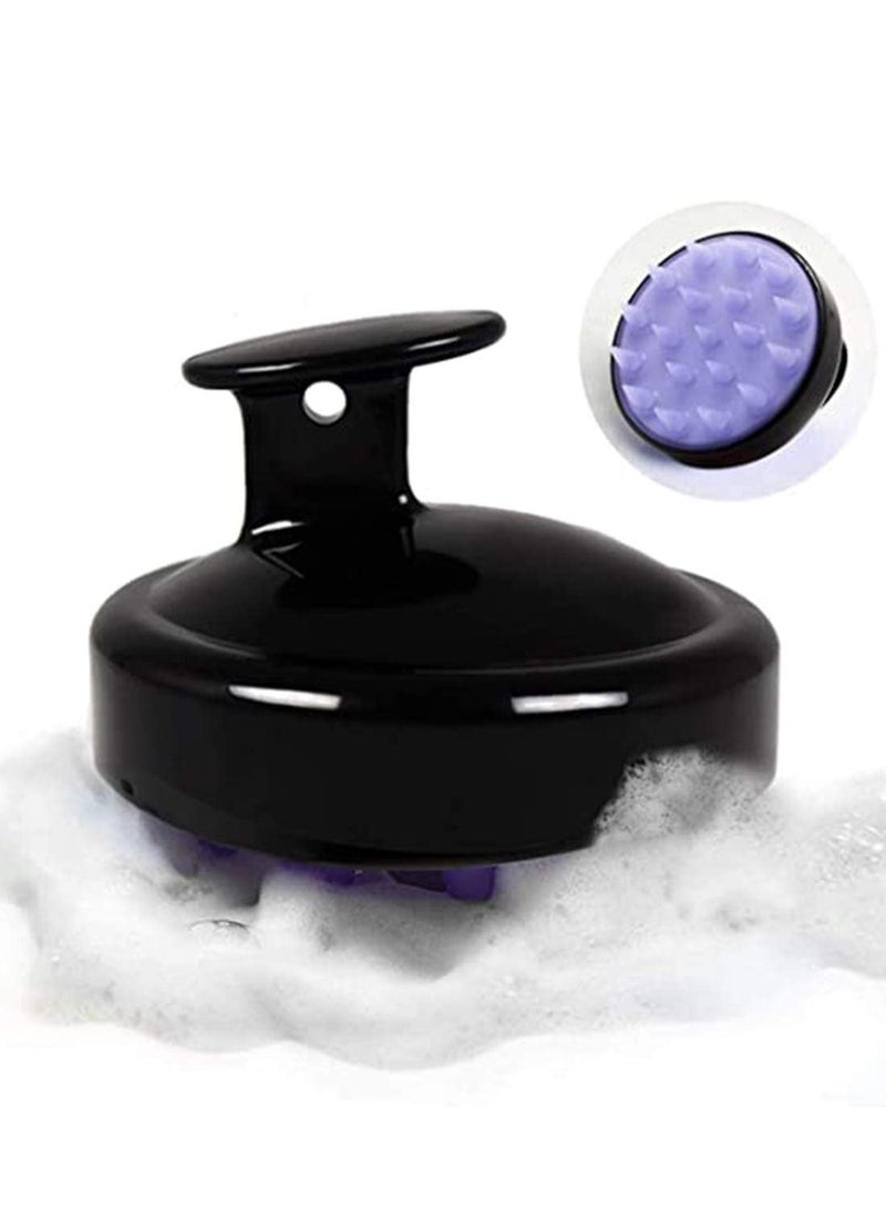 Handheld Silicone Scalp Massage Brush Pink 5cm - Image 1