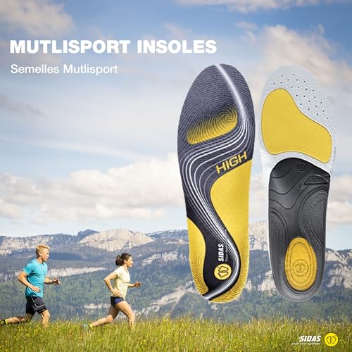 SIDAS Unisex 3Feet Activ' High-Arched Feet Multisports All-Year Insoles | Enhanced Heel Cushioning, X-Small (35-36) - Image 5