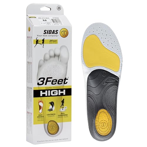 SIDAS Unisex 3Feet Activ' High-Arched Feet Multisports All-Year Insoles | Enhanced Heel Cushioning, X-Small (35-36) - Image 2