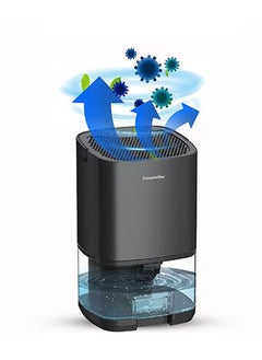 Arabest Dehumidifier for Home,Dehumidifiers for 2500 Cubic Feet Two Working Modes and 7 Colorful LED Lights ,Quiet Portable Mini Dehumidifier,for Basement Bedroom Bathroom Closet  - Image 1