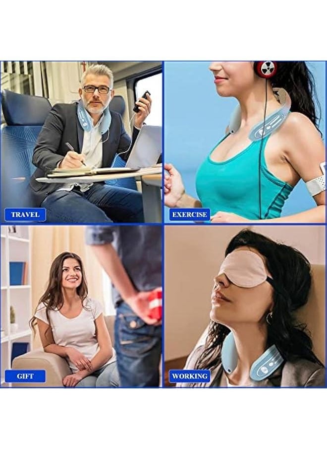 Generic New Upgrade 2023 Neck Massager,  EMS Neck Acupoints Lymphvity Massage Devic,Lymphatic Drainage Neck Massager with 12 Modes Neck Pain Relief Device Use at Home, Office, Car  - Image 3