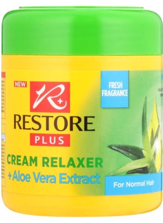 Restore - Cream Relaxer Mild Made with Aloe Vera Extract for Normal Hair 450 ML - Image 1