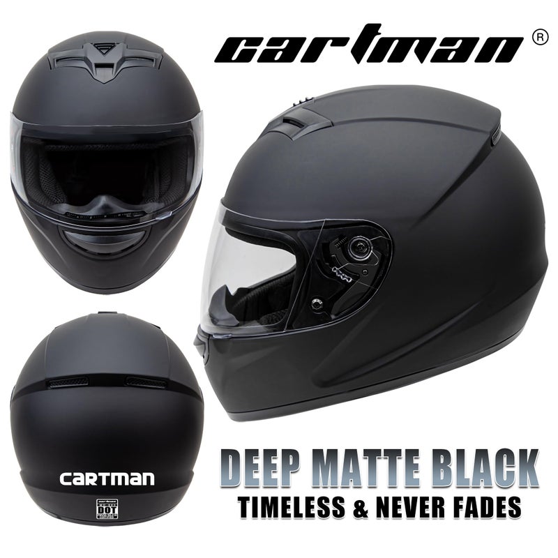 Cartman DOT Approved Full Face Motorbike Helmet - Racing & Street Bike Helmets for Adults with Visor X-Large - Image 4