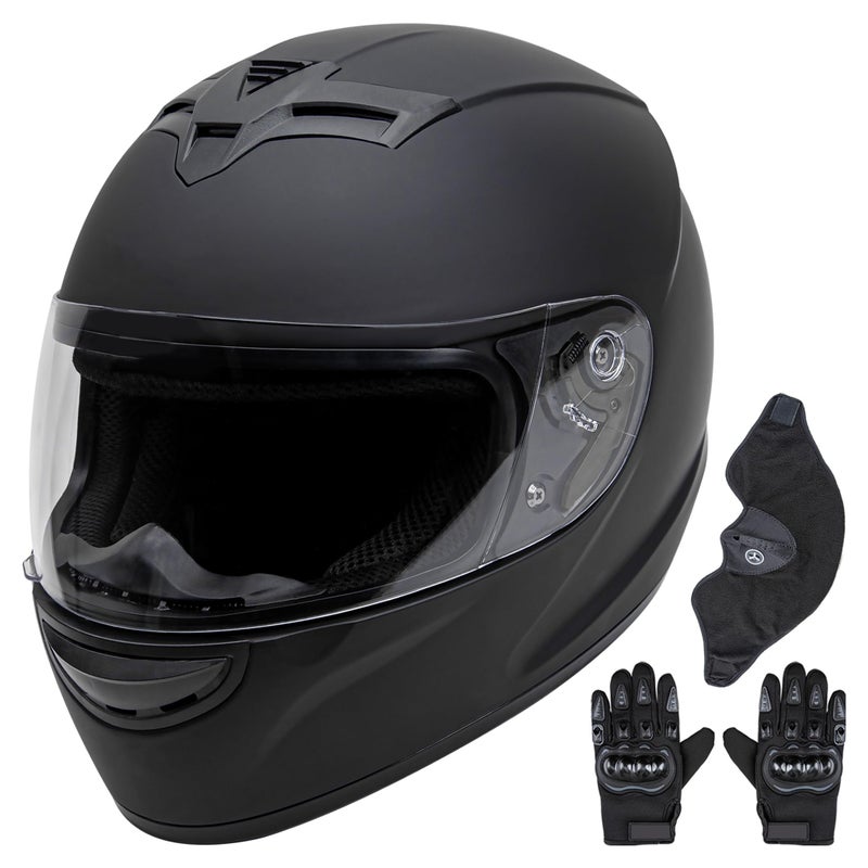 Cartman DOT Approved Full Face Motorbike Helmet - Racing & Street Bike Helmets for Adults with Visor X-Large - Image 1