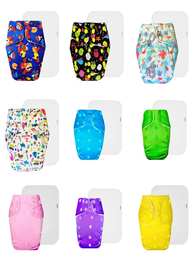 حفاضات دمبلدو القماشية الممتازة مع حشوة قطنية (عبوة من 9) | ناعمة ولطيفة | مانعة للتسرب | سهلة التنظيف | تغيير حفاضات بدون قلق | من 3 أشهر إلى 3 سنوات | للجنسين - Image 1