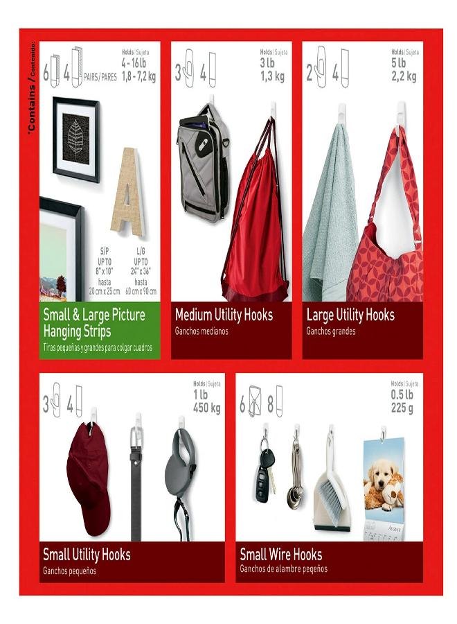 Command Command Variety Pack, Picture Hanging Strips, Wire Hooks and Utility Hooks, Damage Free Hanging Variety Pack for Up to 19 Items, 1 Kit