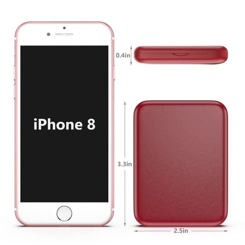 Kintion Pocket Mirror, 1X/3X Magnification LED Compact Travel Makeup Mirror with Light for Purse, 2-Sided, Portable, Folding, Handheld, Small Lighted Mirror for Gift, Wine Red - Image 4